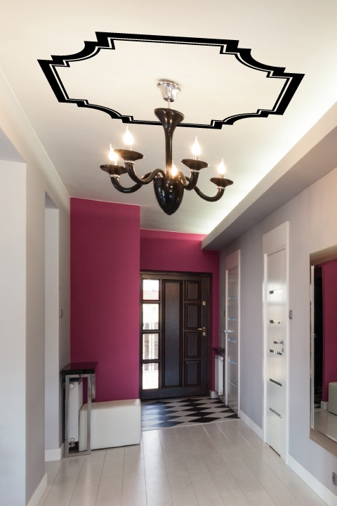 Canopy Molding-Ceiling Art Decals