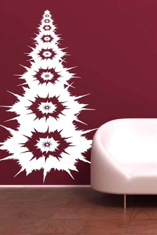 Christmas Wall Decals - Tree and Snowflakes