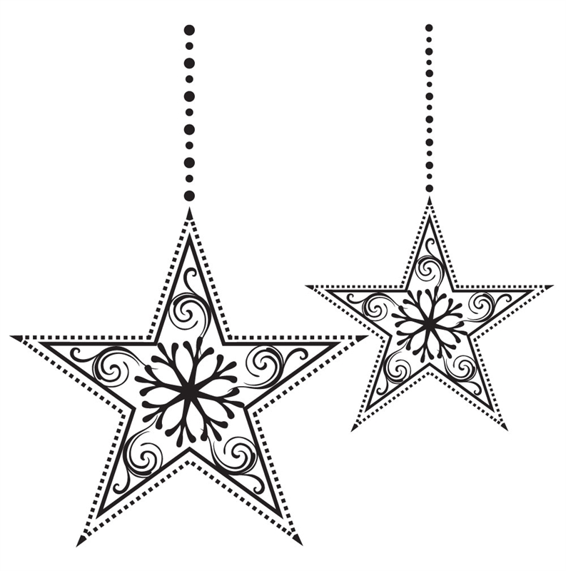 Holiday Stars Wall Decals