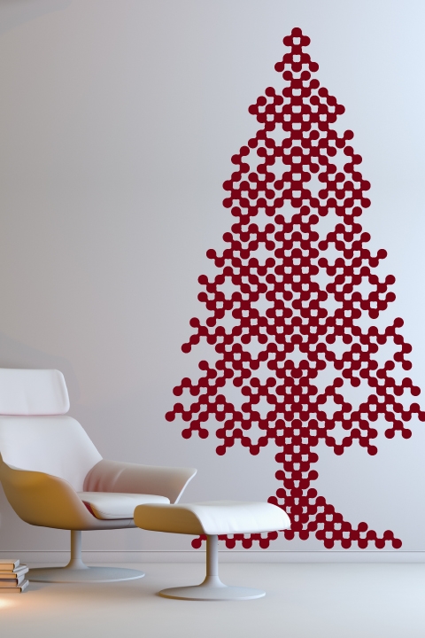 Christmas Wall Decals - Abstract Tree