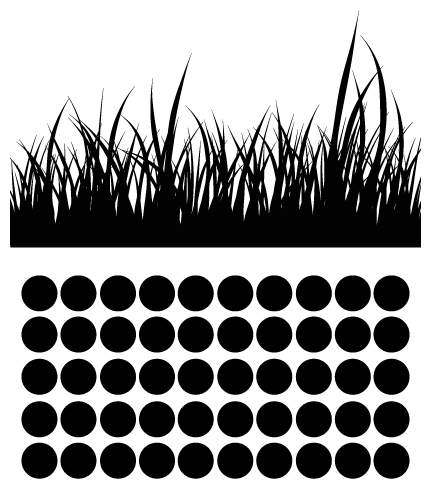 CUST 8x8 Dots and Tall Grasses