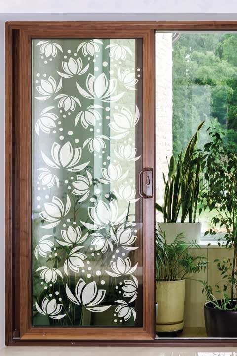 Lotus Window - Glass Decals