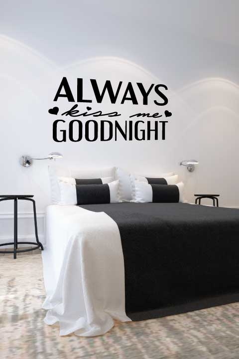 Always Kiss Me Wall Decal