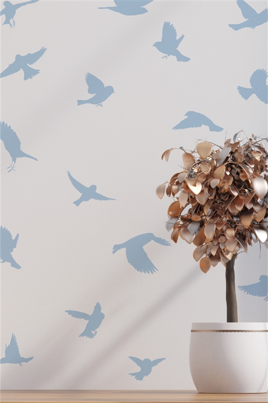 Bird Silhouette Pack 20 Wall Decal - Modern Flying Birds Nature - Variety Sticker Pack - Wall Embellisment - 32 Colors - 1 Pack