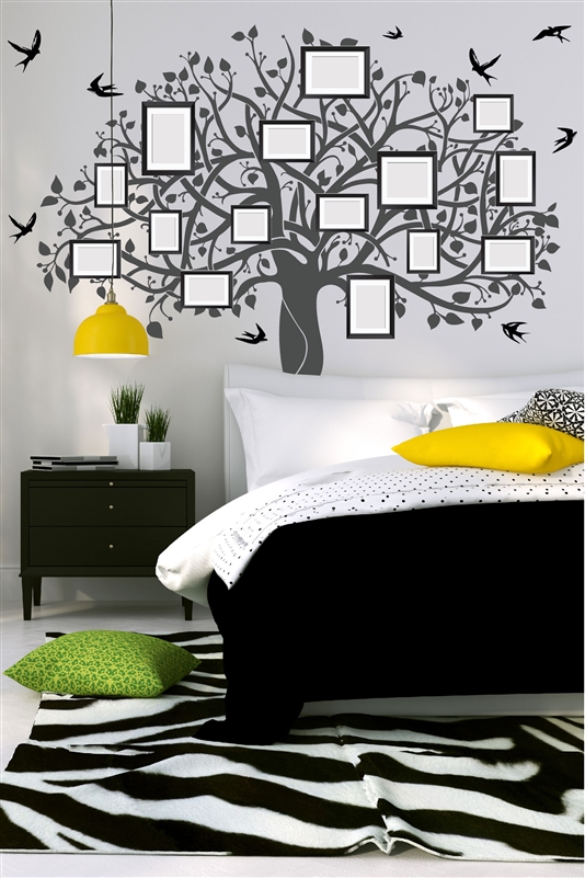 Family Tree 2 - Decorative Mural - For Photo Picture Frames - Wall Decal