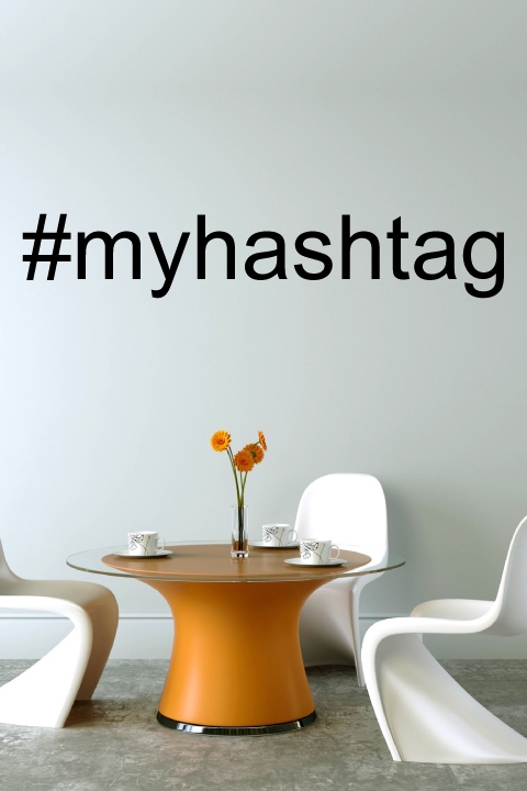 Hashtag Wall Decals