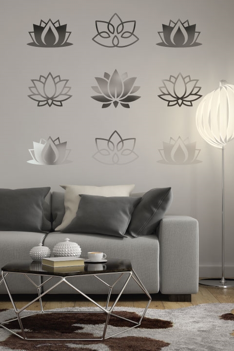 Lotus Flowers-Reflective Decal