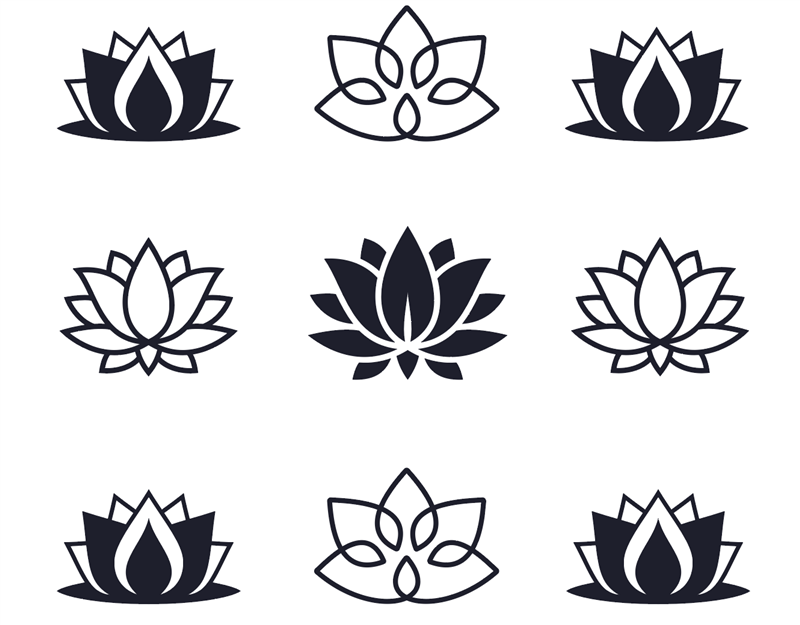 Lotus Flowers-Reflective Decal