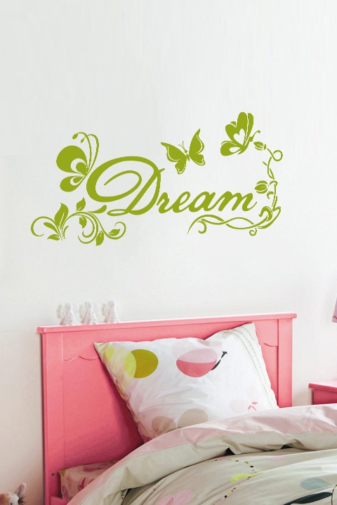 Floral Butterfly Dream Wall Decals
