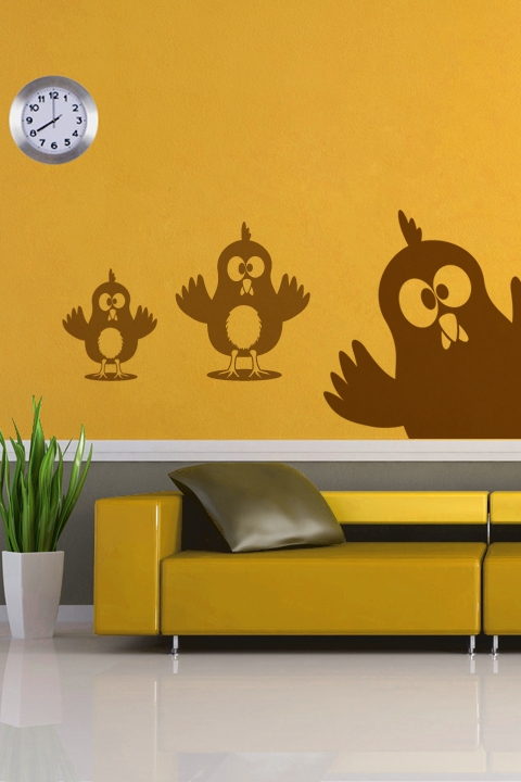 Silly Chickens Wall Decals