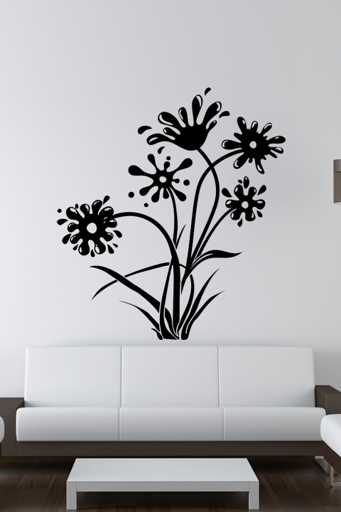 Ink and Flowers-Wall Decals