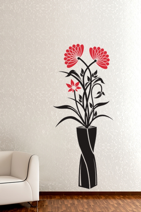 Vase of Wildflowers-Wall Decals
