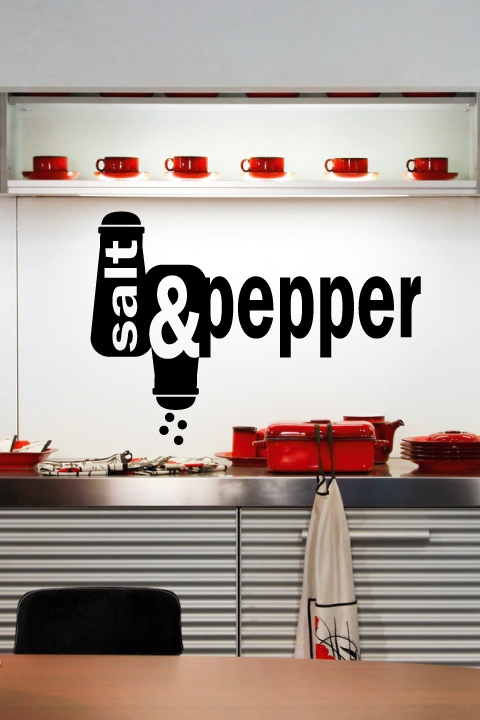 Salt and Pepper Wall Decals