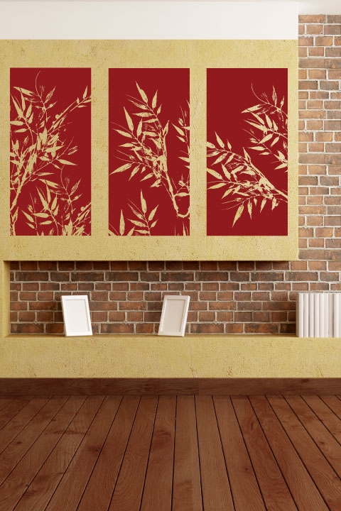 Bamboo Panels- Wall Decals