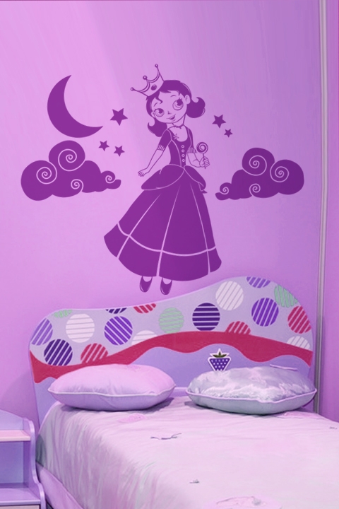Lollipop Princess Wall Decals