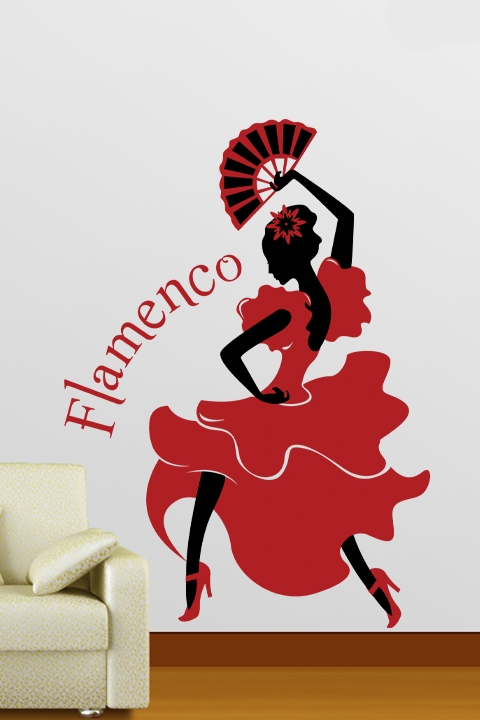 Flamenco Dancer Wall Decals