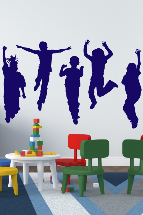 Kids at Play, Life Size Wall Decal 32 Colors