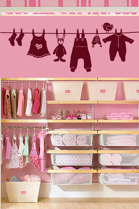 Kids Wall Decal-Baby Clothes