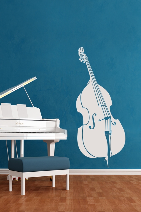 Stand Up Bass-Wall Decals