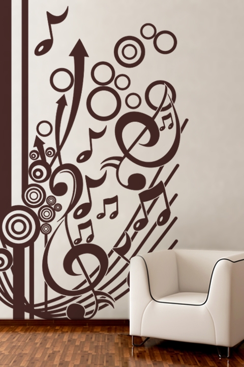 Music Abstract-Wall Decals
