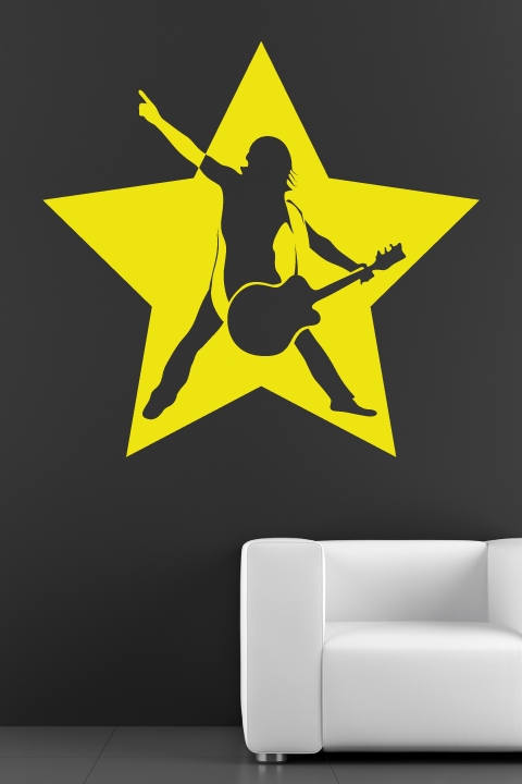 Rock Star Abstract-Wall Decals