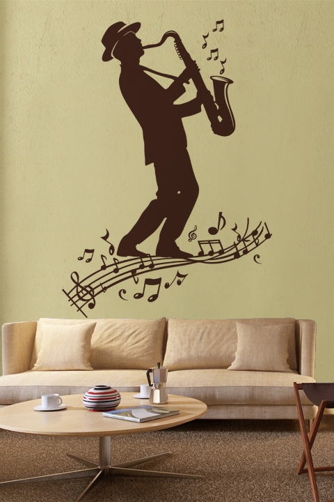 Sax Player-Wall Decals