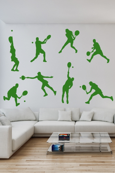 Tennis Players-Wall Decals