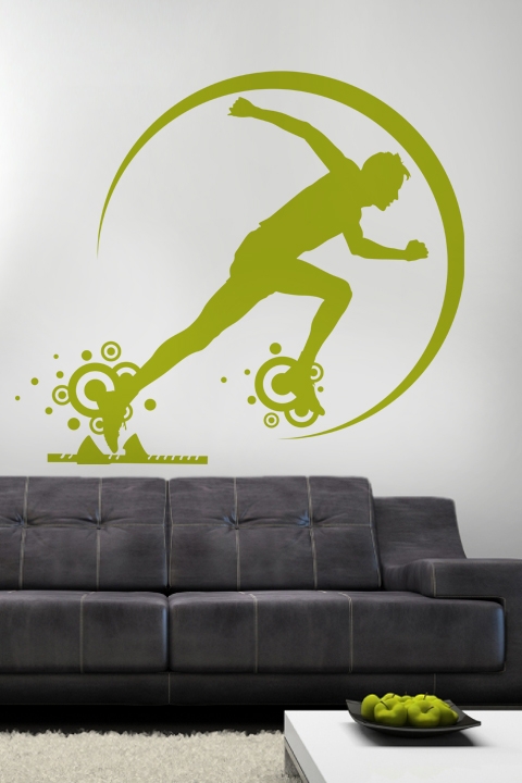 Track Runner Profile-Wall Decals