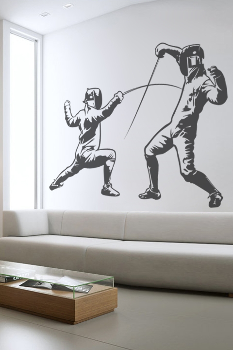 French Fencing-Wall Decals