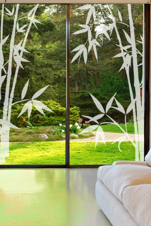 Bamboo 1-Glass Decal