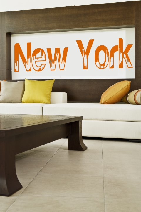New York (Text)-Wall Decals