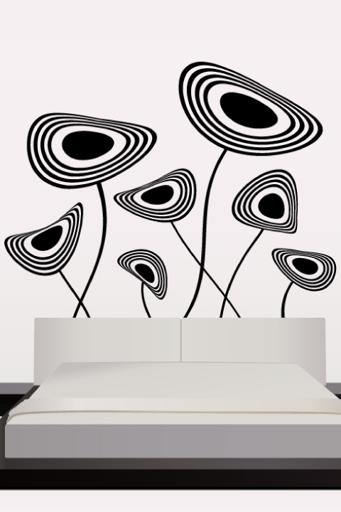 Groovy Flowers Wall Decals