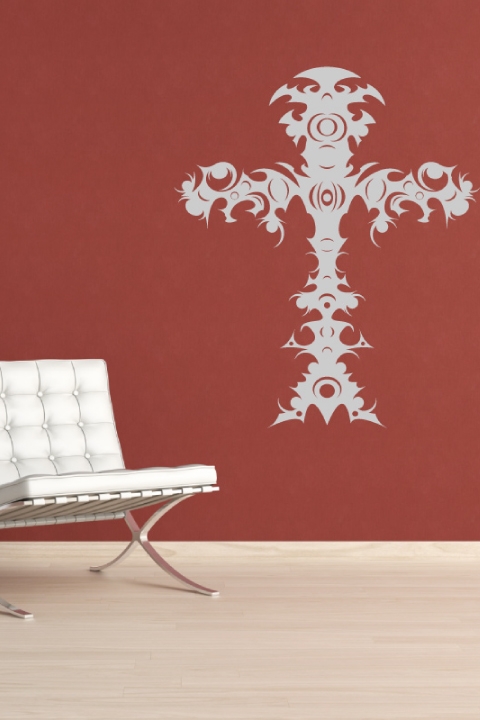 Tribal Cross Wall Decals