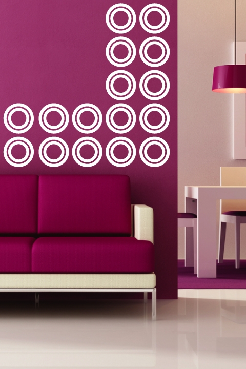Concentric Circles Wall Decals