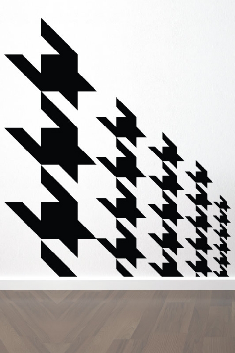 Houndstooth Incline Wall Decals