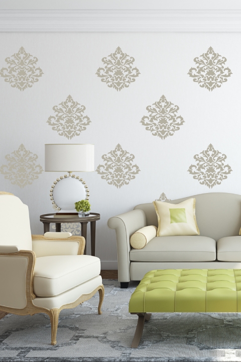 Damask Vintage Wall Decals