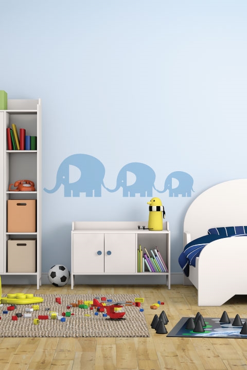 Elephant Family Wall Decals
