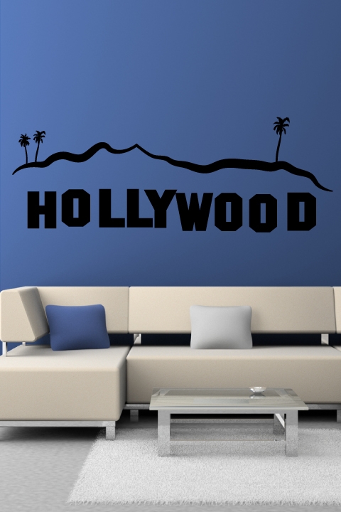 Hollywood Sign-Wall Decals