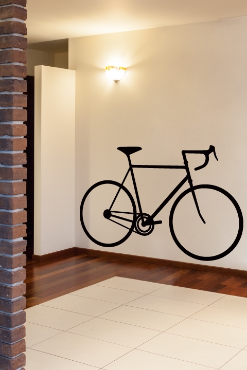 Bicycle Silhouette Wall Decals