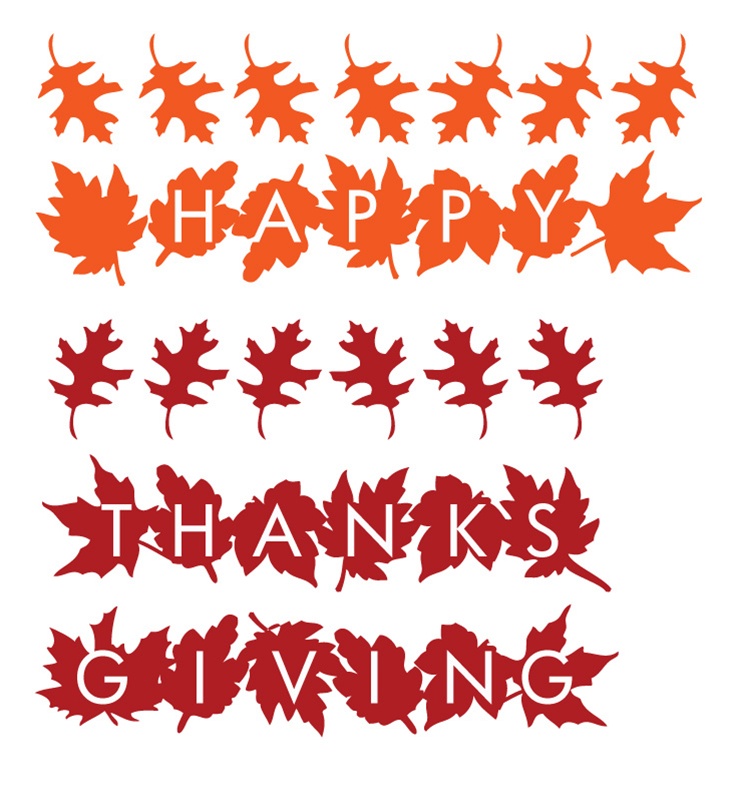 Happy Thanksgiving Wall Decals