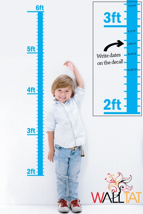 Kids Growth Chart -Wall Decals