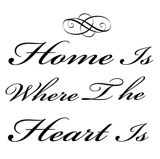 Home Is Where The Heart Is Wall Decals
