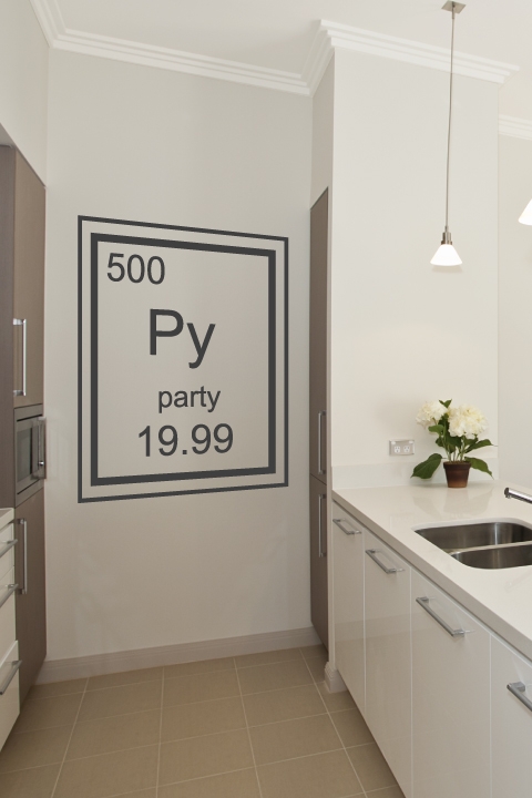 Party Periodic Table Element - Wall Decals