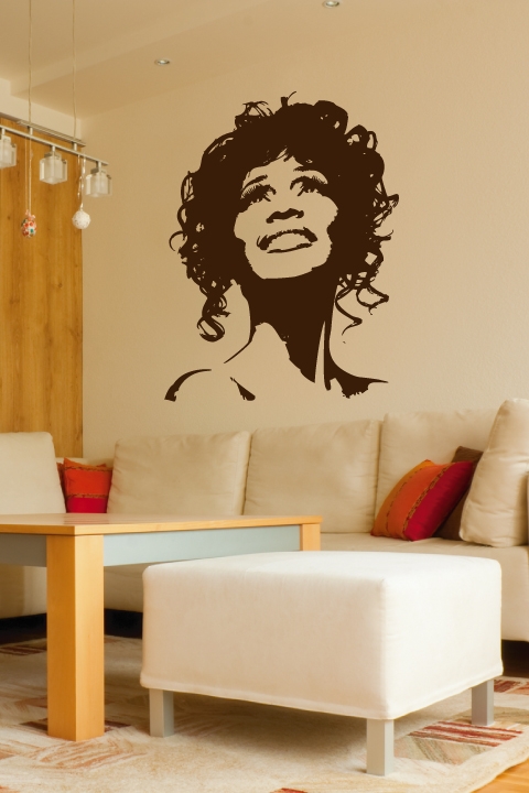Whitney Houston Wall Decal